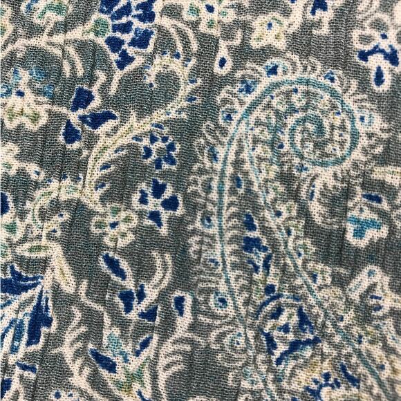 FRYE Floral Tassel Tie Gauze Blouse-Tunic Sz XL Country Cottage Cowgirl Boho Y2K - Picture 8 of 12